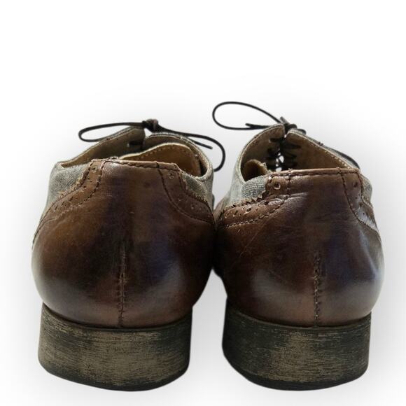 Steve Madden CABAL Handcrafted Leather Oxford Shoes – Men’s 11D - Picture 4 of 7